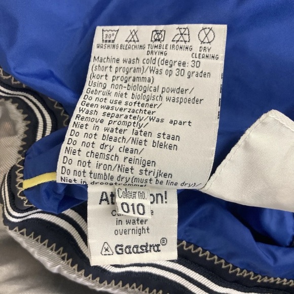 Gaastra Womens M Sailing Jacket blue waterproof Ocean Challenge St Barth - Picture 15 of 16